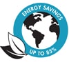 Up to 85% Energy Savings