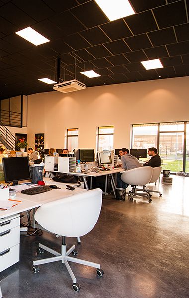 LED Flat Panels in an Office Setting