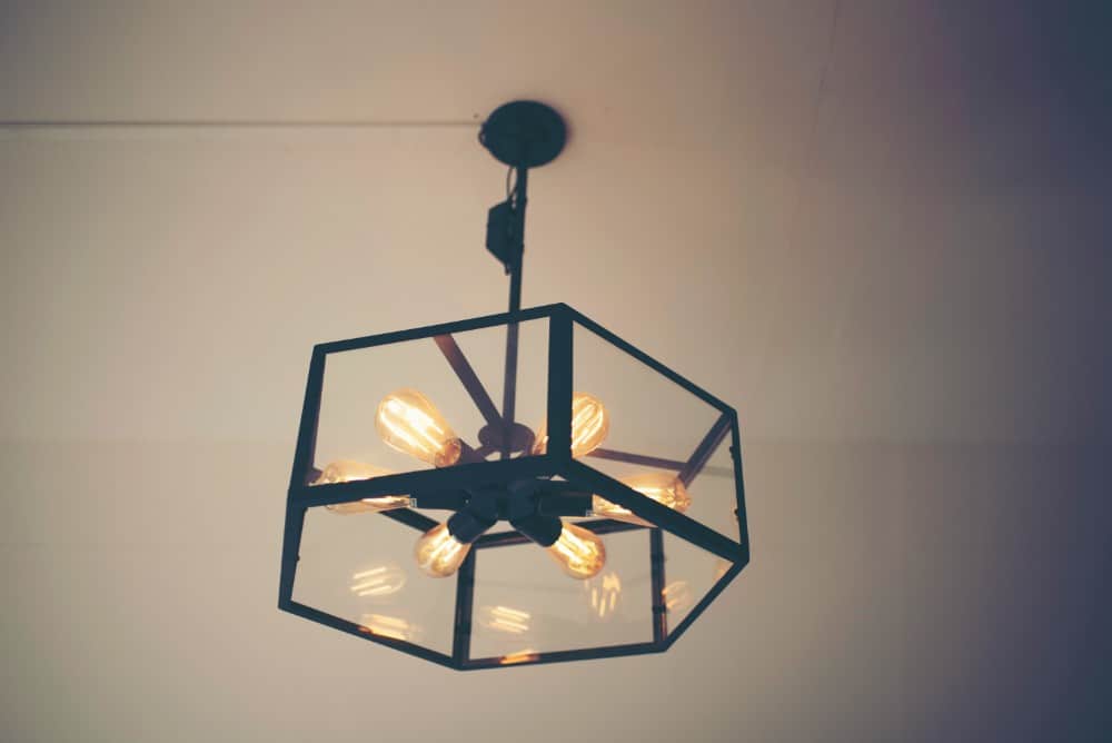 edison light chandelier