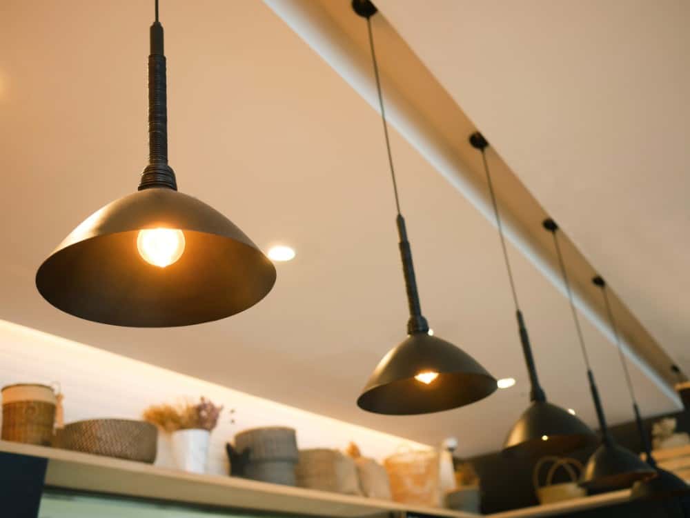 Dramatic LED Lighting in Fancy Restaraunt