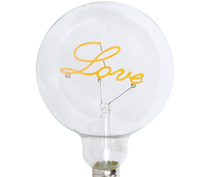 LED Shape Filament G40 Lamp Love Base Up – 5W
