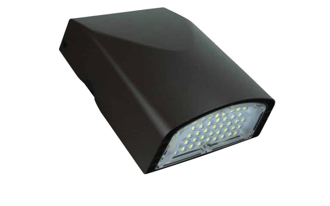 LED Adjustable Wall Pack w/ Button Photocell – 10″, 90W, 50K