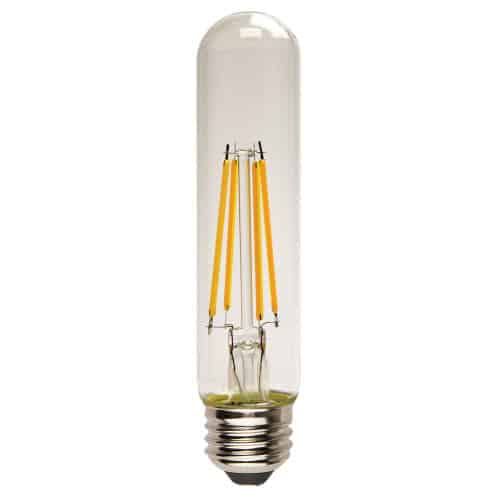LED Filament High CRI T10 Lamp E26 Clear – 1.2″, 3W, 27K