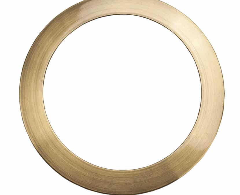 Trim Ring for Snap-In Downlight, Gold – 6″