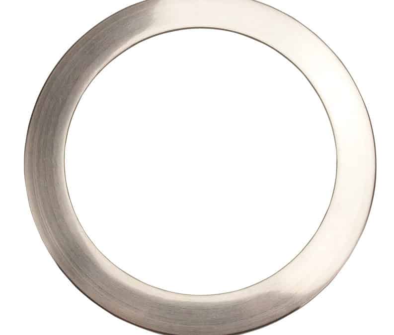 Trim Ring for Snap-In Downlight, Silver – 6″