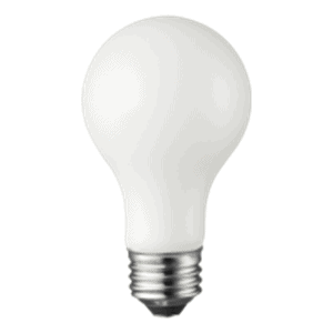 AmberGlow White Filament A19 Lamp E26 Frost – 3.4″, 8W, 24K
