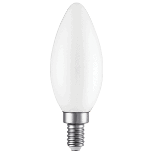 LED Filament High CRI Lamp E12 Frosted Blunt – 1.4″, 5W, 40K