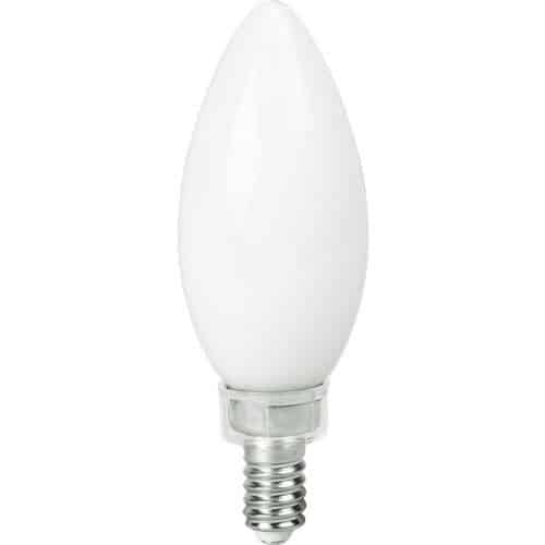 AmberGlow White Filament B11 Lamp E12 Frost – 1.4″, 4W, 24K