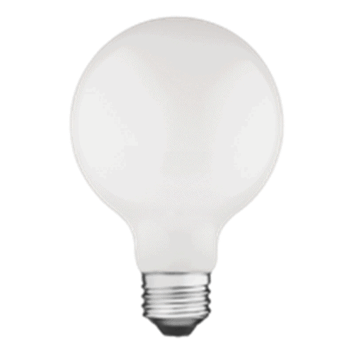AmberGlow White Filament G25 Lamp E26 Frost – 3.2″, 4W, 24K
