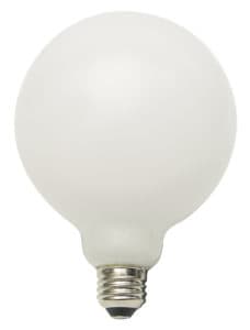 AmberGlow White Filament G40 Lamp E26 Frost - 5", 4.5W, 24K