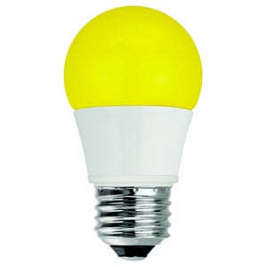 LED Color A15 Bulb – 1.9″, 40W, Yellow