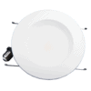 LED Beveled face Color and Wattage Selectable Downlight - 7.4", 8W/10.5W/14.5W, CCT 27K/30K/45K