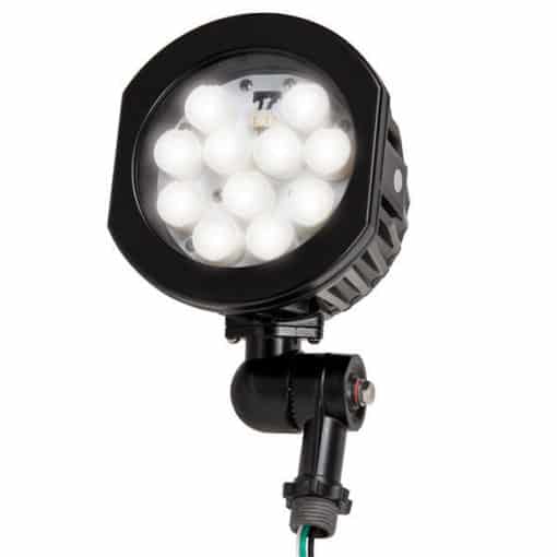 LED Spot Light w/ 6" Lead Pivot Arm, Black - 4.75", 16W, 50k