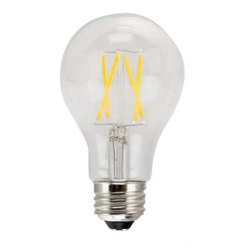 AmberGlow White Filament A19 Lamp E26 Clear – 3.4″, 4.5W, 24K