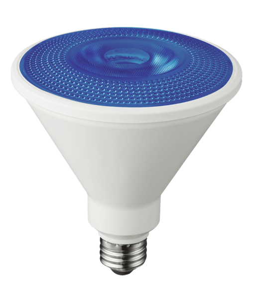 LED Color Non-Dimmable PR38 Lamp Blue - 5.3", 10W