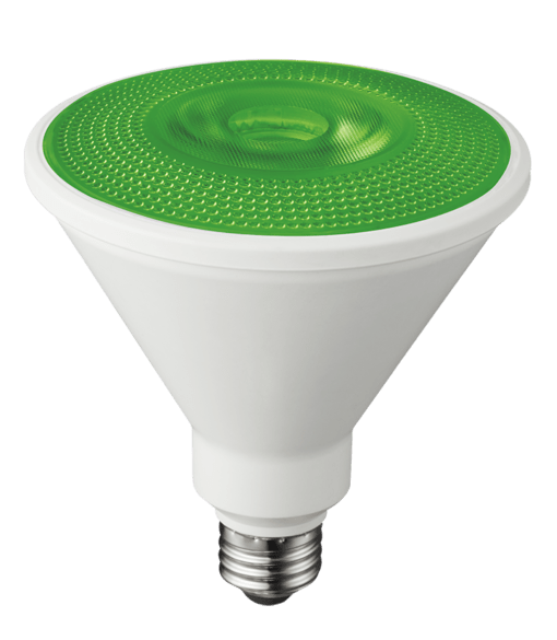 LED Color Non-Dimmable PR38 Lamp Green - 5.3", 10W
