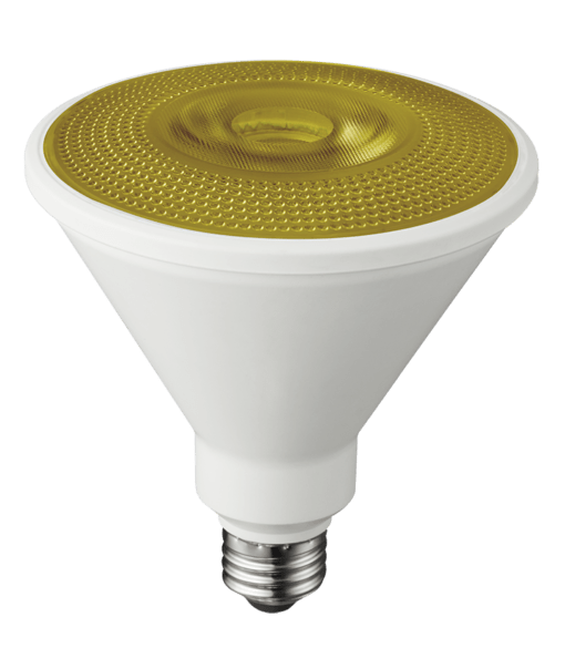 LED Color Non-Dimmable PR38 Lamp Yellow - 5.3", 10W