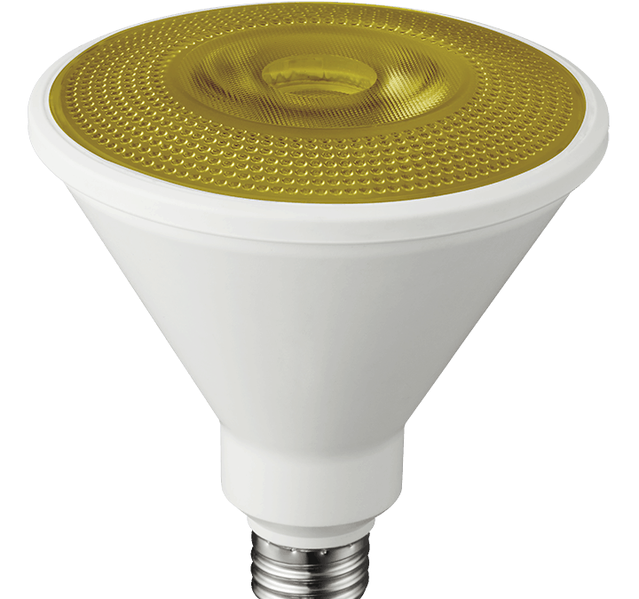LED Color Non-Dimmable PR38 Lamp Yellow – 5.3″, 10W