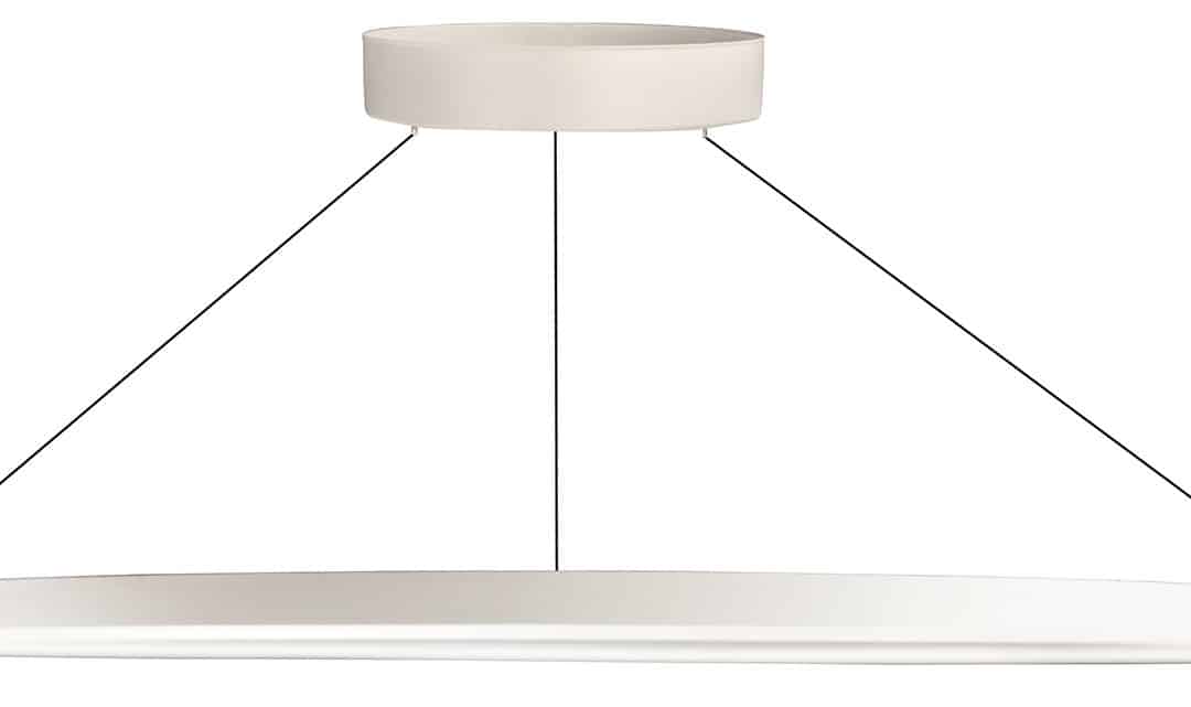 LED Round Pendant Luminaire – 2″, 36W, 50K