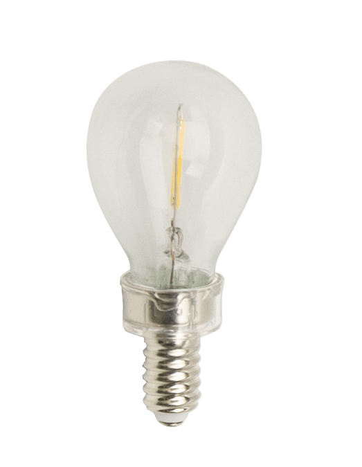 LED Classic Filament S11 Lamp E12 Clear – 1.4″, 1.5W, 27K