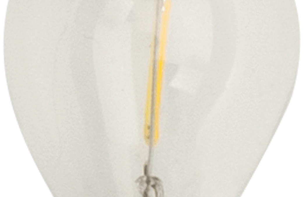 LED Classic Filament S11 Lamp E26 Clear – 1.4″, 1.5W, 27K