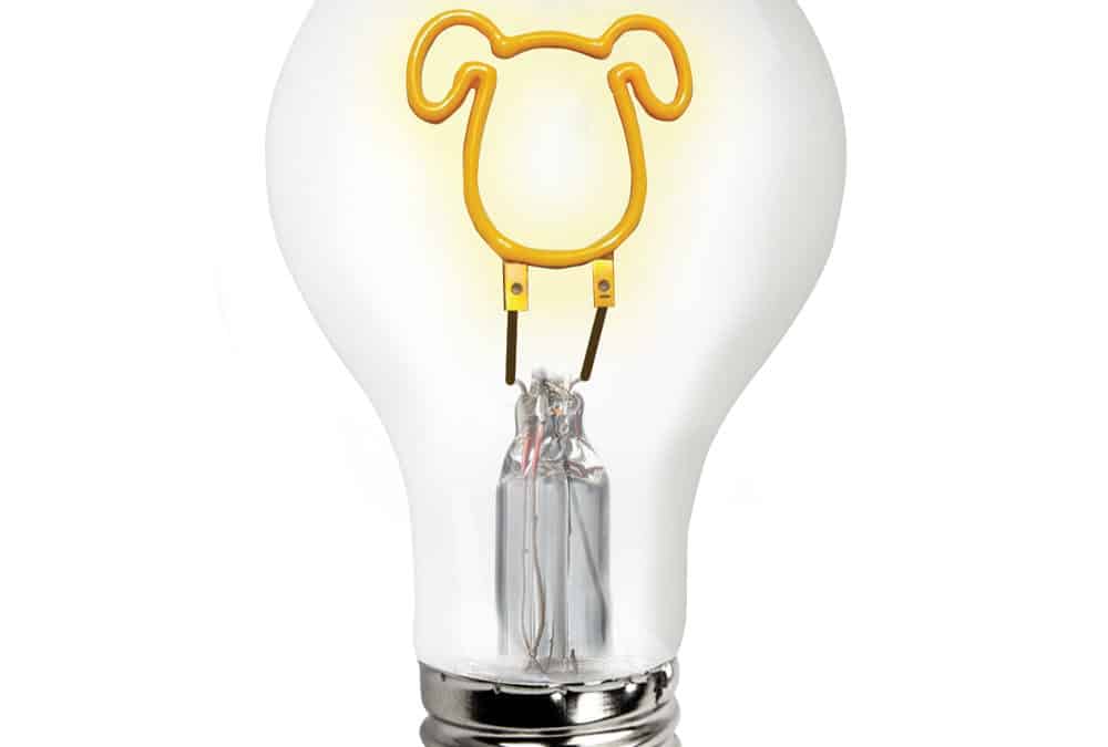 LED Shape Filament A19 Lamp Dog  – 1.5W