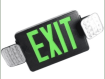 LED Combo Universal Face, Red Letters, Black Housing, Remote Capable