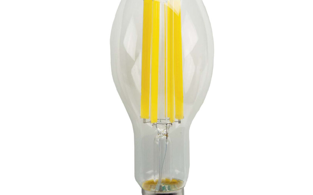 High Lumen LED Filament ED28 Lamp, Clear – 8.2″, 60W, 40K