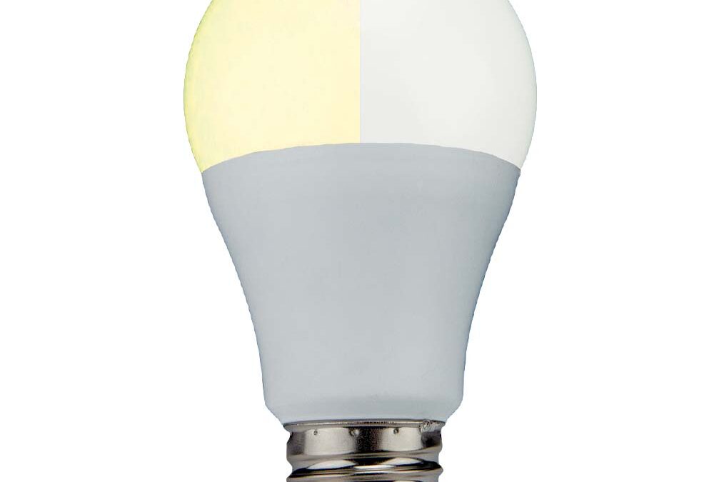LED ColorFlip A19 Lamp Yellow – 4.3″, 10W, 27K