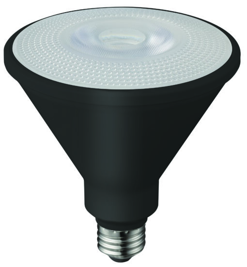 California Quality LED PAR38 Dimmable Lamp, Black – 90W, 41K