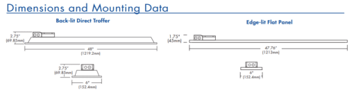 LED DT Series 4' Luminaire - 0.5', 23W, 41K - Image 2
