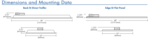 LED DT Series 4' Luminaire w/ 6' FMC - 2', 46W, 41K - Image 2