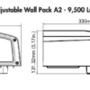 LED Adjustable Wall Packs Bronze w/ Button Photocell - 13", 90W, 40K - Image 2