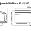 LED Adjustable Wall Packs Bronze w/ Button Photocell - 13", 90W, 40K - Image 3