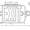 LED Profile LED Combo Emergency Exit Sign Green - Image 2