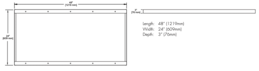 LED DT Series Surface Mount Kit 2'x4' - Image 3