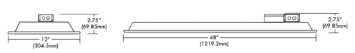 LED HDT Series 4' Luminaire w/ Battery Back-up - 1', 29W, 41K - Image 3