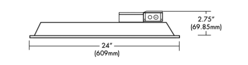 LED HDT Series 2' Luminaire - 2', 38W/29W/23W, 50K - Image 3