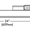 LED HDT Series 2' Luminaire - 2', 38W, 35K - Image 2