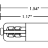 LED G4 Base Lamp - 1.54", 1.5W, 30K - Image 2