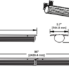 General Purpose Strip Retrofit Kit 120V-277V - 8', 65W, 40K - Image 2