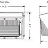 LED Non-Cutoff Wall Pack PC Lens w/ Microwave Motion Sensor - 14.2", 120W, 50K - Image 3