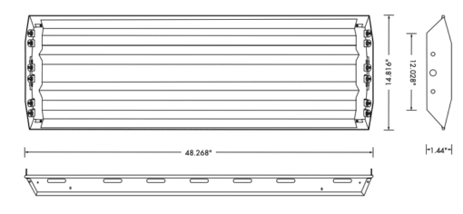 LED T8 Tube Ready 4 Lamp Single End Elite High Bay - 4' - Image 2