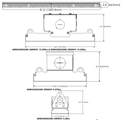 QTL Series High Bay B2 - 4', 110W, 50K - Image 3