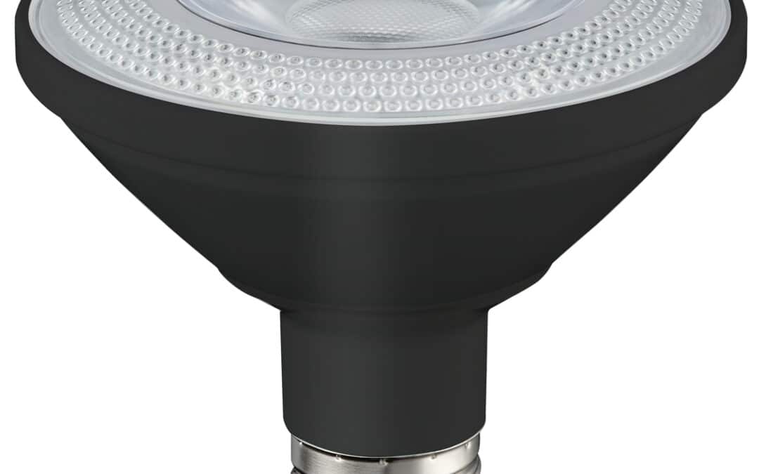 LED COB PAR Lamp P30 FL Black – 3.8″, 10W, 30K