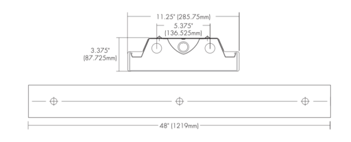 LED T8 Ready Surface Wrap Single End - 4' - Image 2