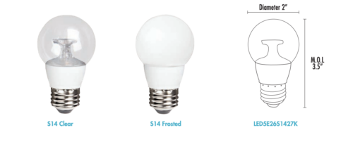 LED Wet Location S14 - 2", 5W, 27K - Image 2
