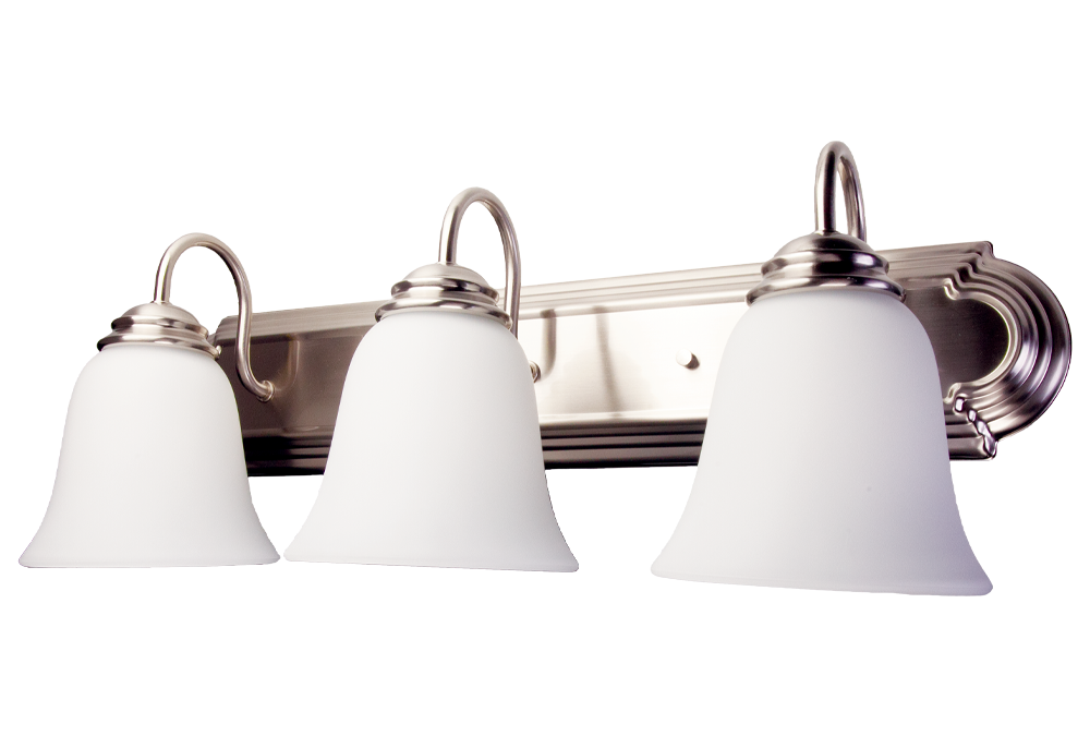 Traditional Bath Vanity Tulip 3-Lamp – 24″, 30W, 30K