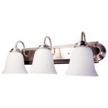 Traditional Bath Vanity Tulip 3-Lamp - 24", 30W, 30K