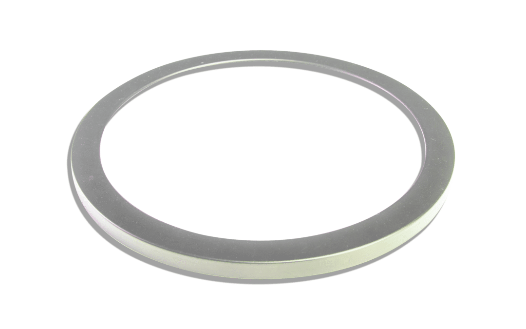 LED Slim Circle Flush Mount Satin Nickel Ring – 12″, 24W